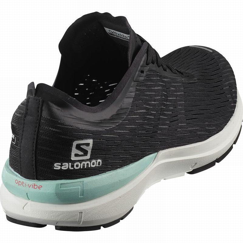 Black / Blue Women's Salomon SONIC 3 ACCELERATE W Running Shoes | 834-JDUFPW