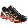 Black / Dark Red Men's Salomon WINGS FLYTE 2 GTX Trail Running Shoes | 430-EDLMUS