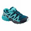 Black / Deep Grey Kids' Salomon SPEEDCROSS Trail Running Shoes | 936-IOAXHG