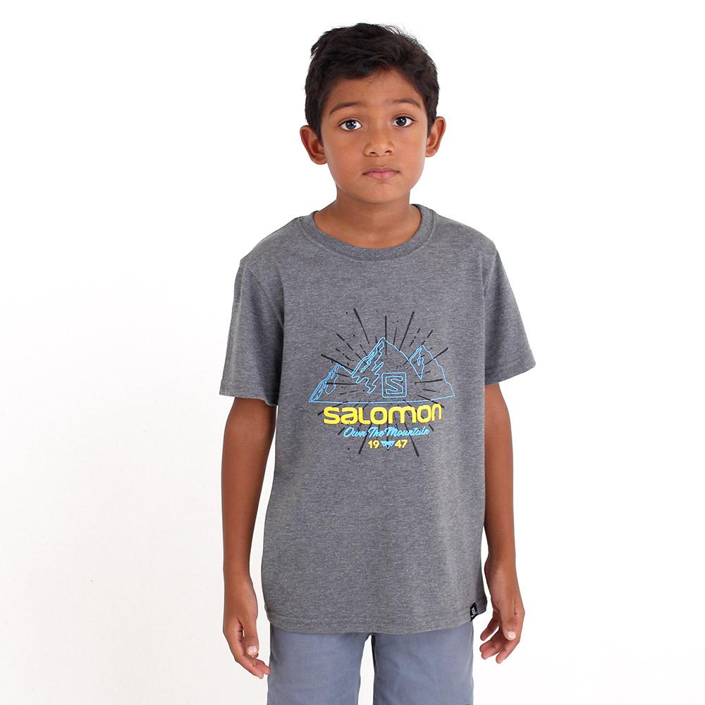 Black Kids' Salomon ATLAS SS B T Shirts | 314-SHPKUT