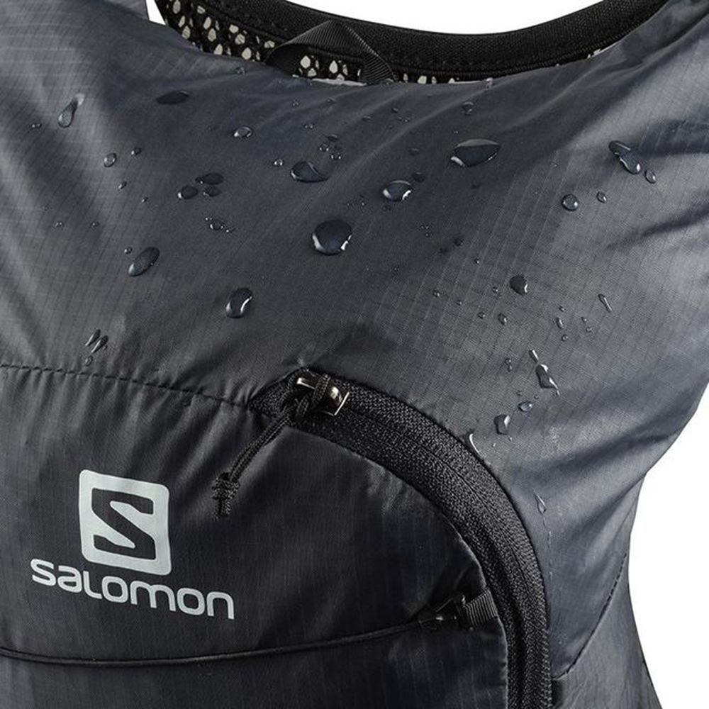 Black Men's Salomon ACTIVE SKIN 8 SET HYDRATION PACK Packs | 384-JWNZVO