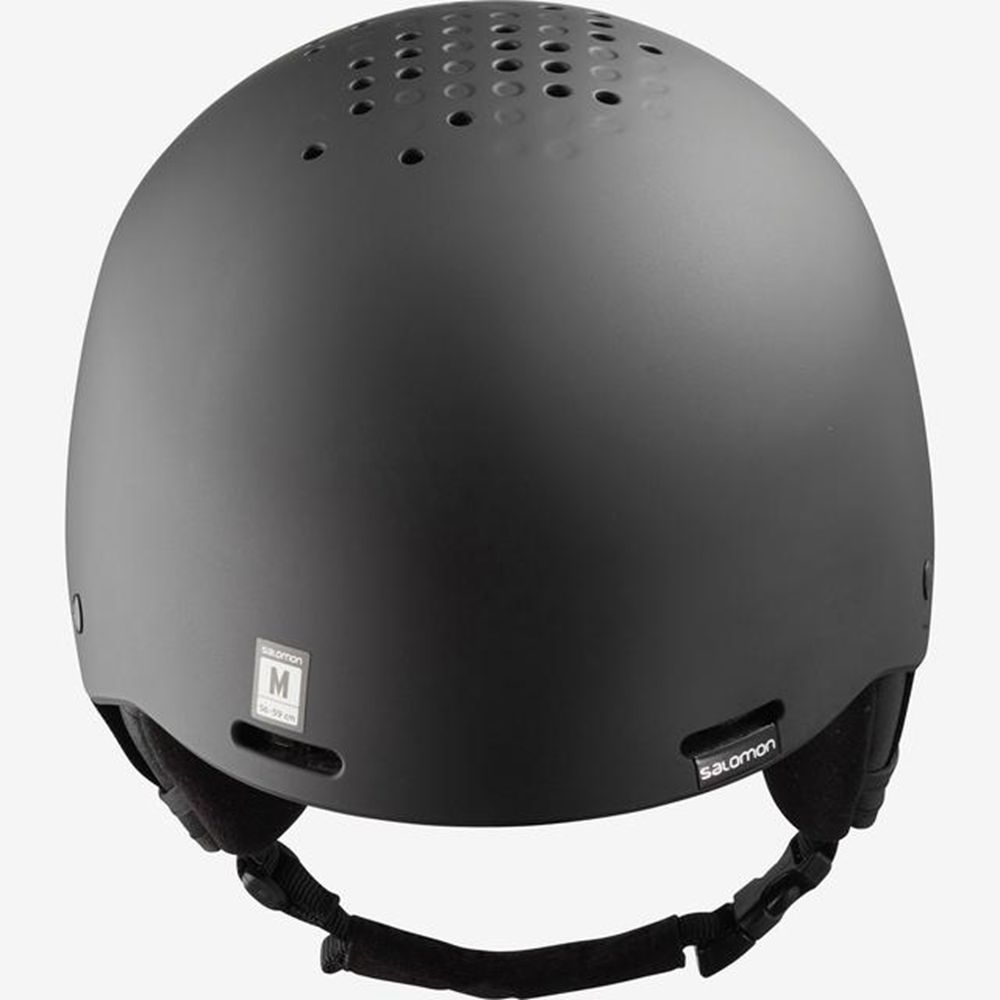 Black Men's Salomon BRIGADE+ AUDIO Helmets | 185-GWZXMY