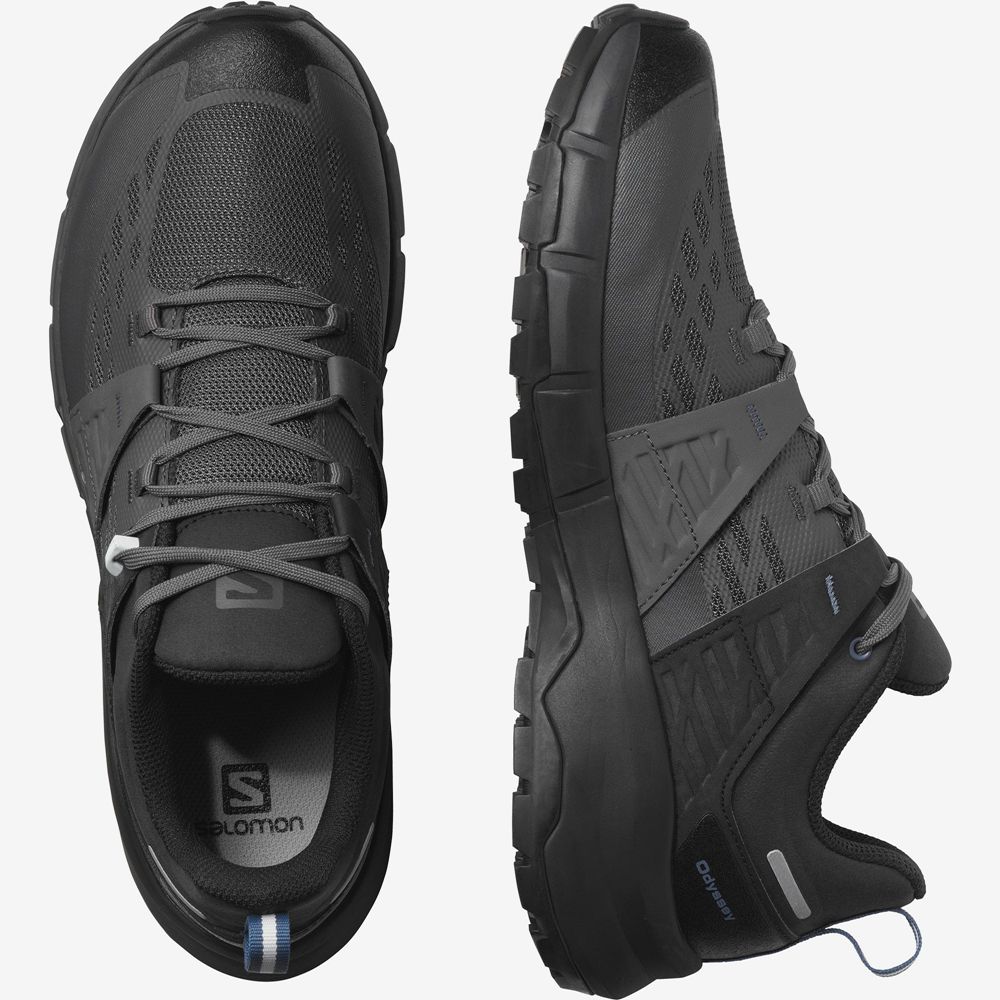 Black Men's Salomon ODYSSEY Hiking Shoes | 167-WBHYSO