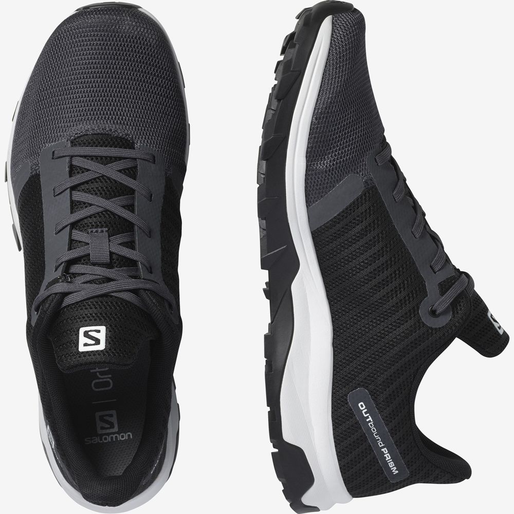 Black Men's Salomon OUTBOUND PRISM Hiking Shoes | 451-YXBGZL