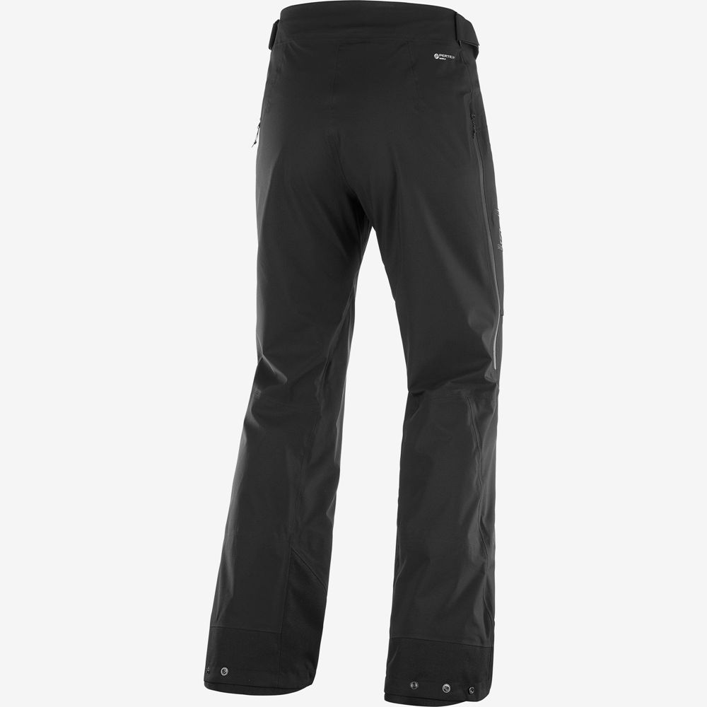 Black Men's Salomon OUTPEAK 3L LIGHT SHELL M Ski Pants | 371-GOHUYE