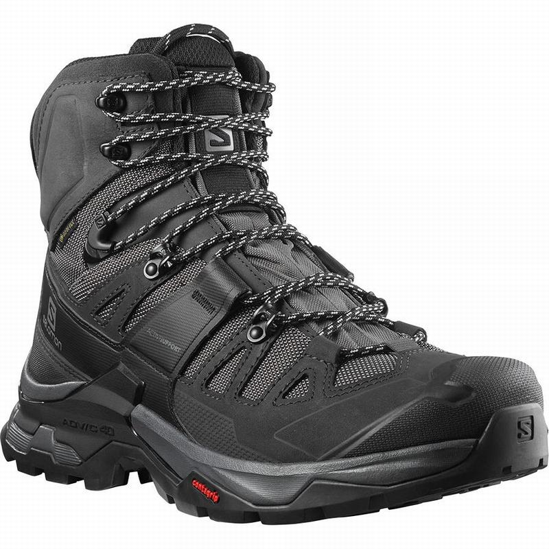 Black Men's Salomon QUEST 4 GORE-TEX Hiking Boots | 310-TFZCOP