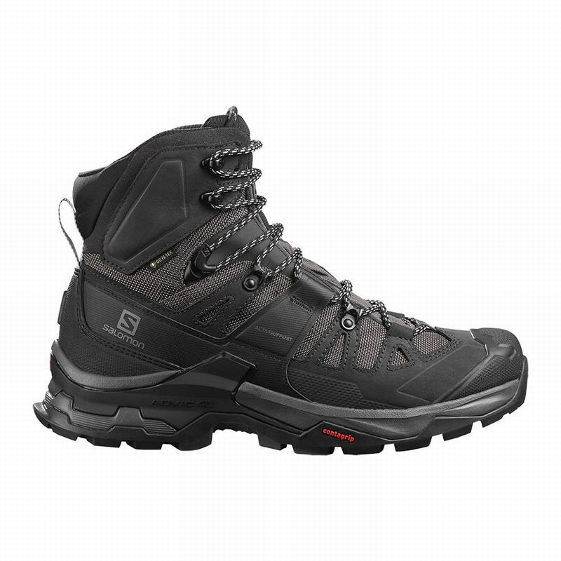 Black Men\'s Salomon QUEST 4 GORE-TEX Hiking Boots | 310-TFZCOP