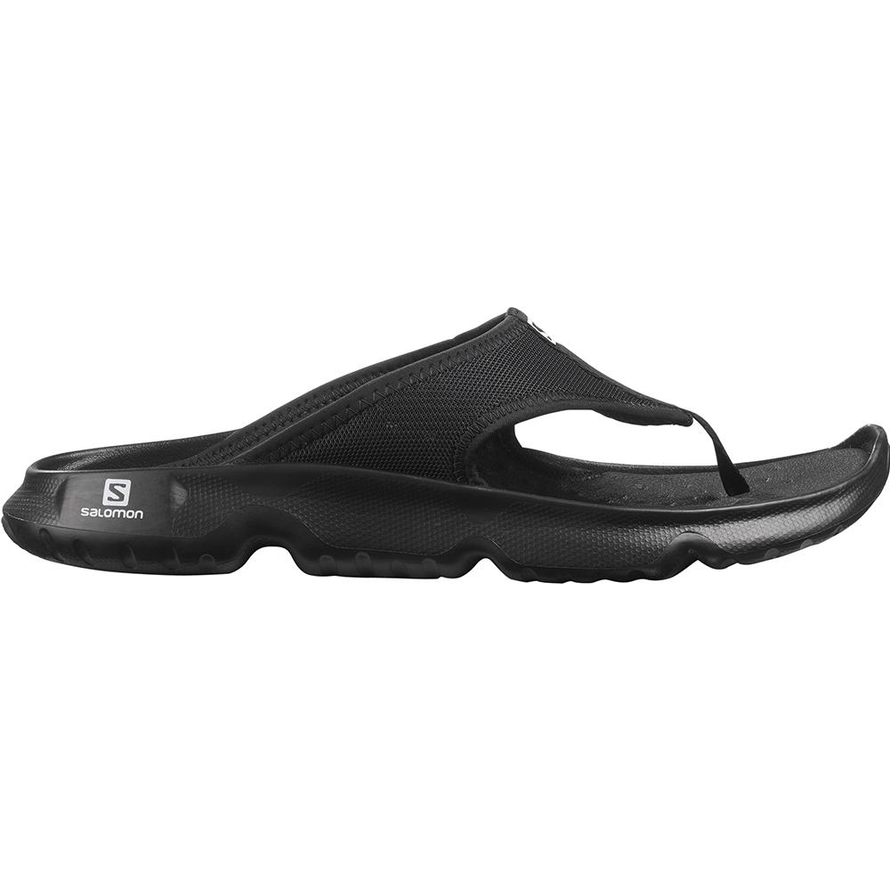 Black Men\'s Salomon REELAX BREAK 5.0 Sandals | 487-ZHUNPG