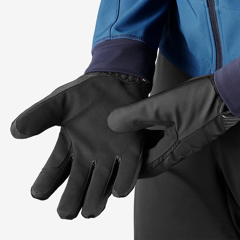 Black Men's Salomon RS WARM U Gloves | 518-SKTJXH