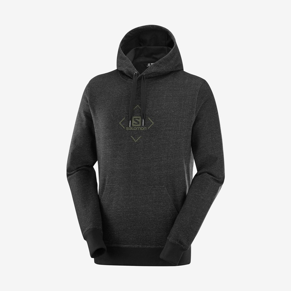 Black Men's Salomon SHIFT HOODIE M Midlayers | 746-IWYBKS