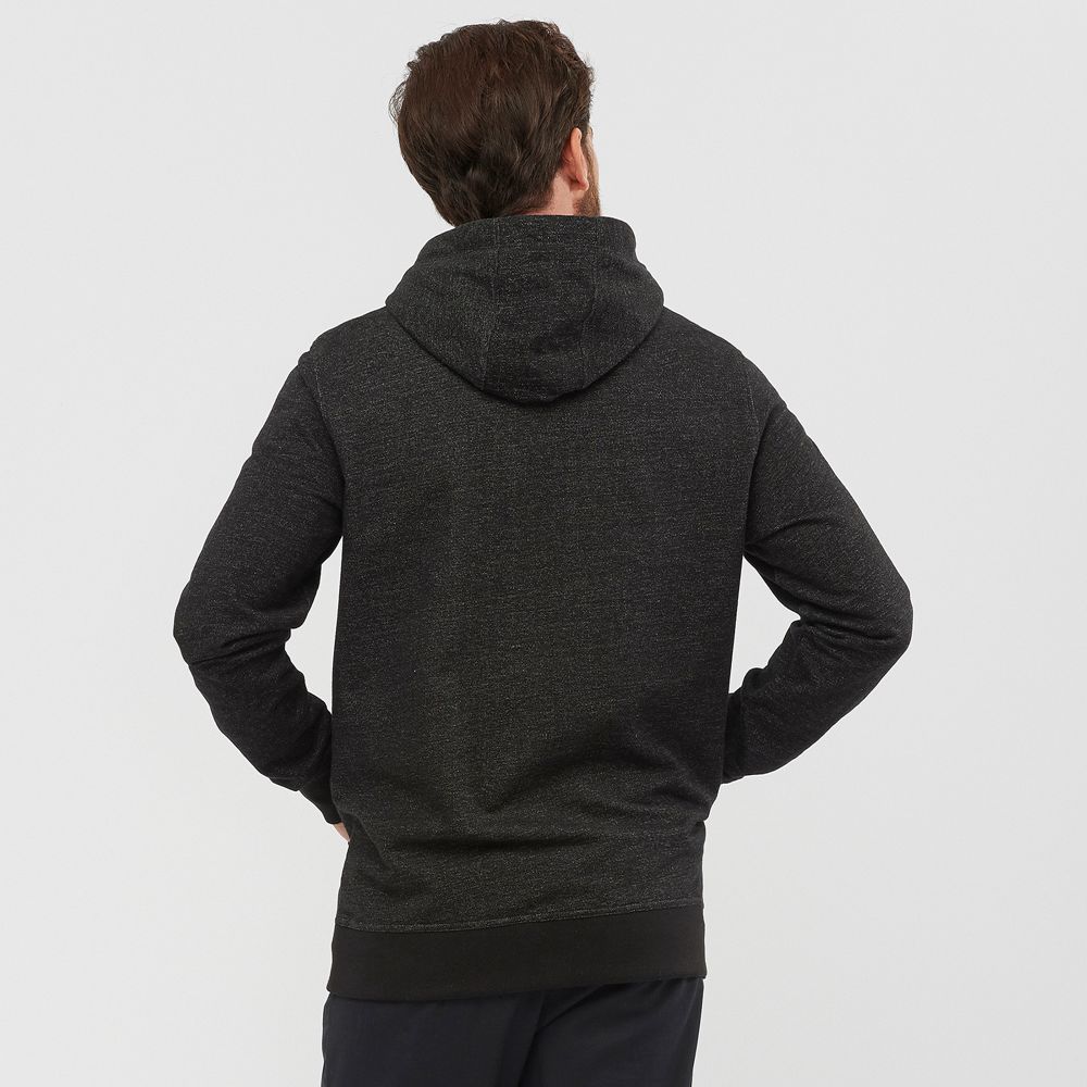 Black Men's Salomon SHIFT HOODIE M Midlayers | 746-IWYBKS