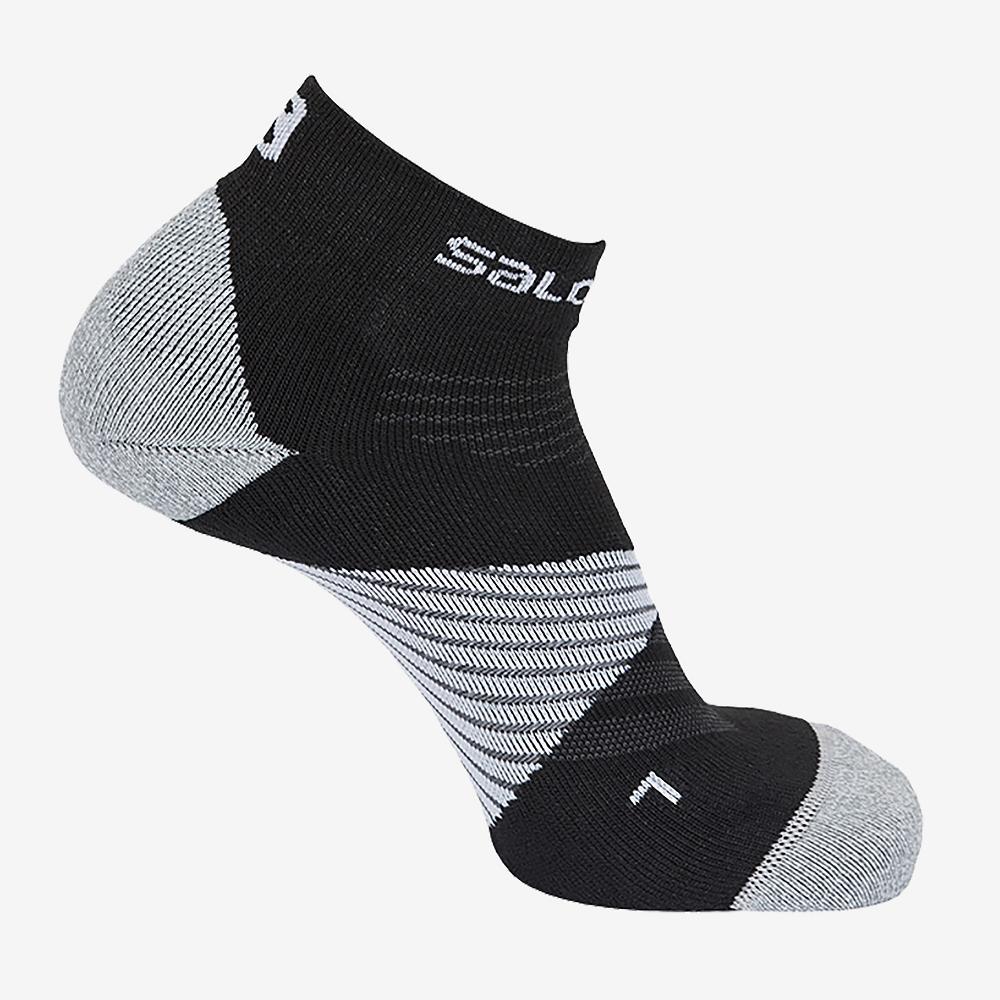 Black Men\'s Salomon SPEED PRO Socks | 257-NGMCHQ