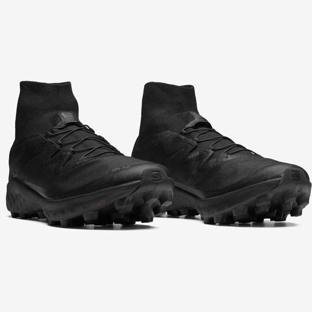 Black Men's Salomon S/LAB CROSS LTD Sneakers | 062-LCBIGZ