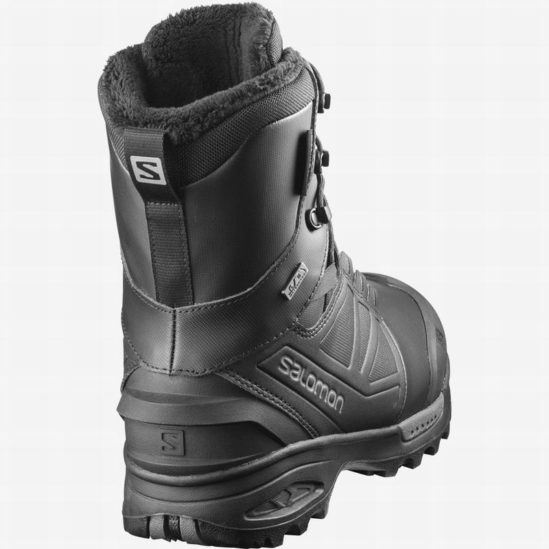 Black Men's Salomon TOUNDRA PRO CLIMASALOMON WATERPROOF Winter Boots | 750-XOYHVA