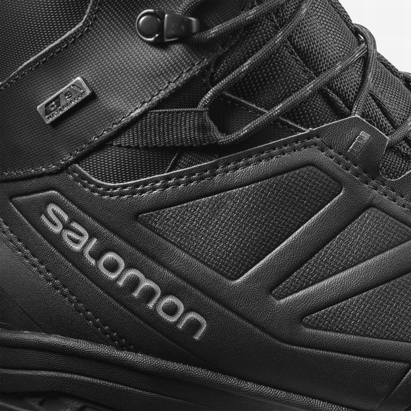 Black Men's Salomon TOUNDRA PRO CLIMASALOMON WATERPROOF Winter Boots | 750-XOYHVA