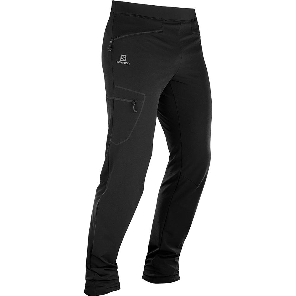 Black Men's Salomon WAYFARER AS TAPERED Pants | 739-TBOLKV