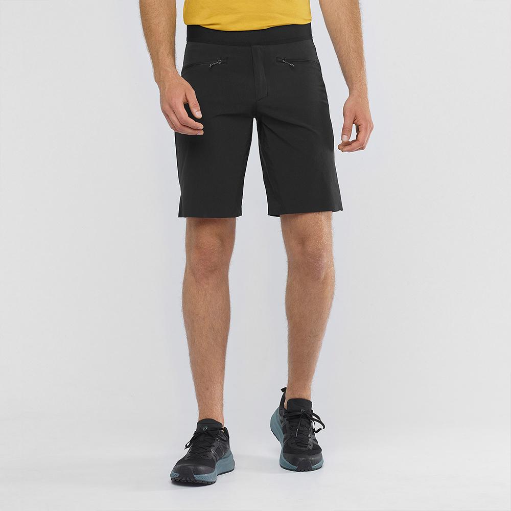 Black Men's Salomon WAYFARER PULL ON M Shorts | 978-OWBLKZ