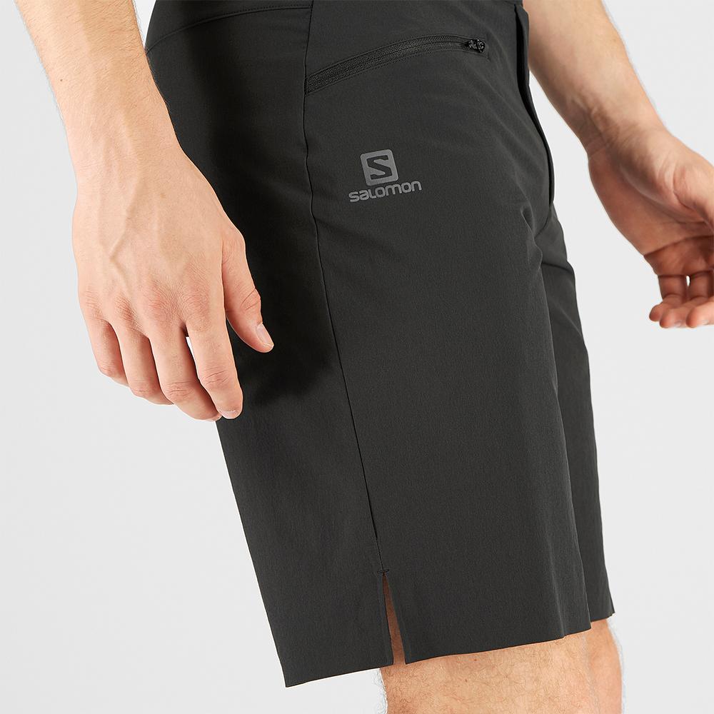 Black Men's Salomon WAYFARER PULL ON M Shorts | 978-OWBLKZ