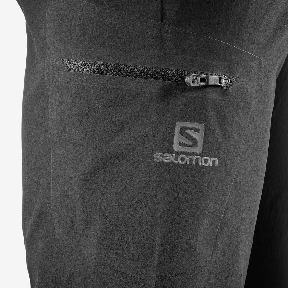 Black Men's Salomon WAYFARER STRAIGHT Pants | 584-ONMPWU