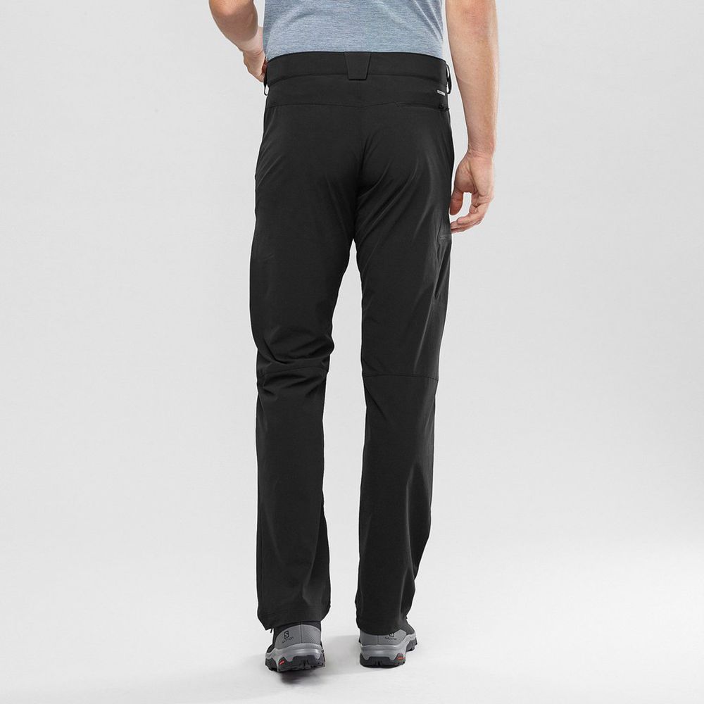 Black Men's Salomon WAYFARER STRAIGHT Pants | 584-ONMPWU