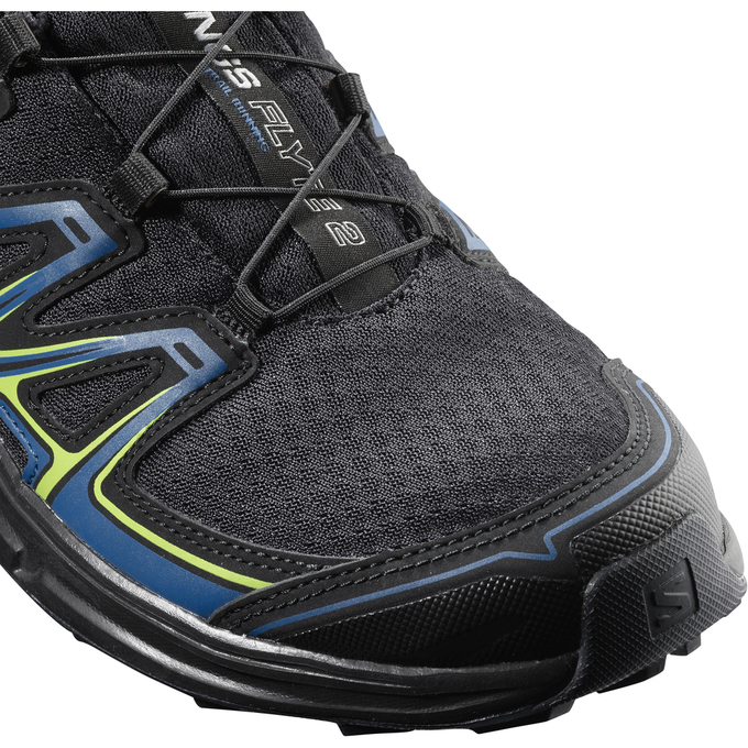 Black Men's Salomon WINGS FLYTE 2 GTX Trail Running Shoes | 061-SLQDWY