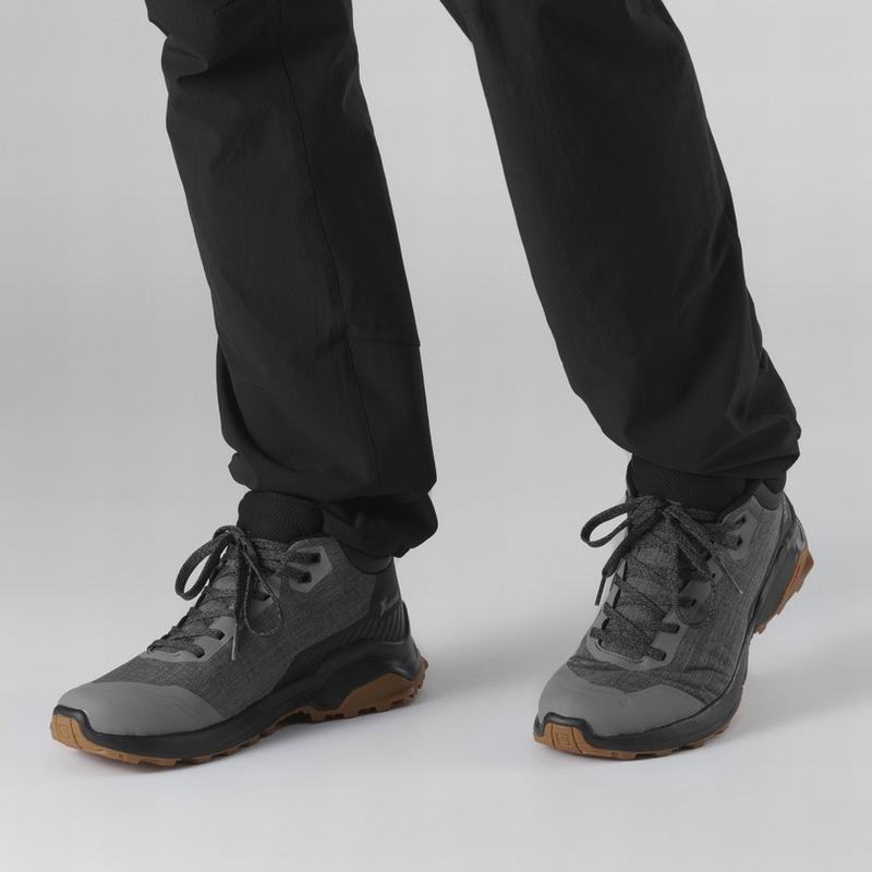 Black Men's Salomon X REVEAL CHUKKA CLIMASALOMON WATERPROOF Winter Boots | 316-IYRKPE