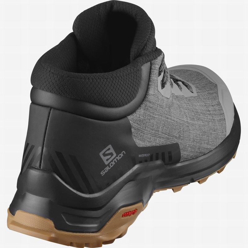 Black Men's Salomon X REVEAL CHUKKA CLIMASALOMON WATERPROOF Winter Boots | 316-IYRKPE