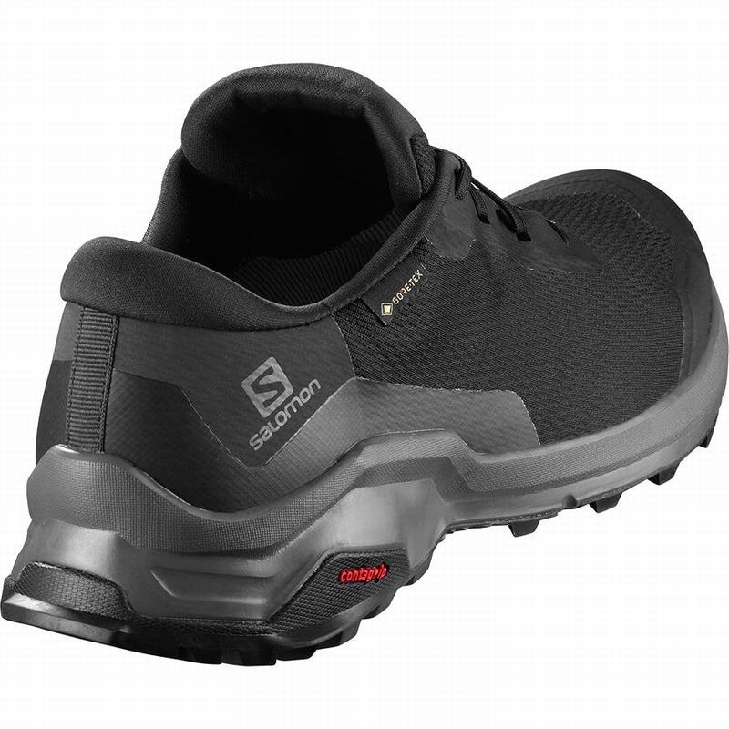 Black Men's Salomon X REVEAL GORE-TEX Hiking Shoes | 364-ODRFZC