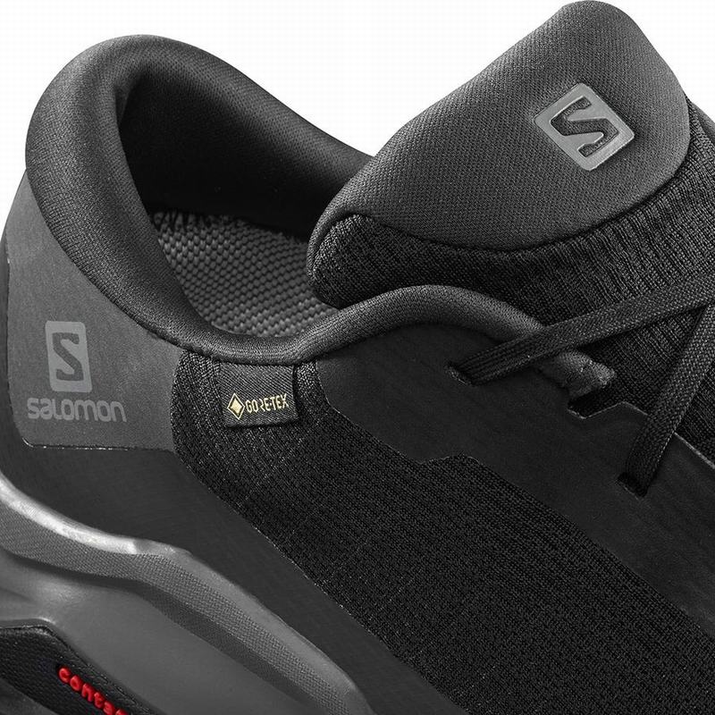 Black Men's Salomon X REVEAL GORE-TEX Hiking Shoes | 364-ODRFZC