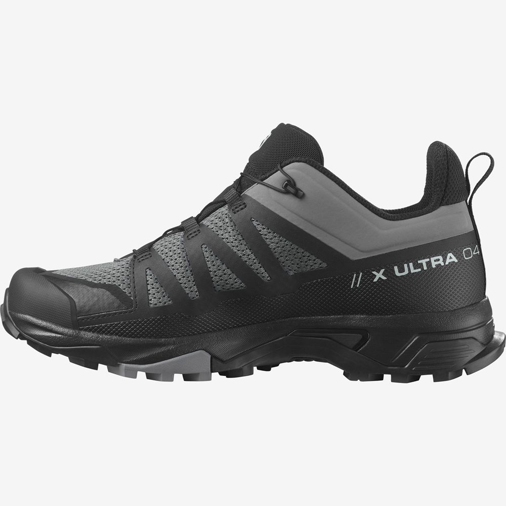 Black Men's Salomon X ULTRA 4 Hiking Shoes | 793-EDYMTQ