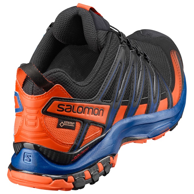 Black / Orange / Blue Men's Salomon XA PRO 3D GTX LTD Trail Running Shoes | 392-OQCFHM