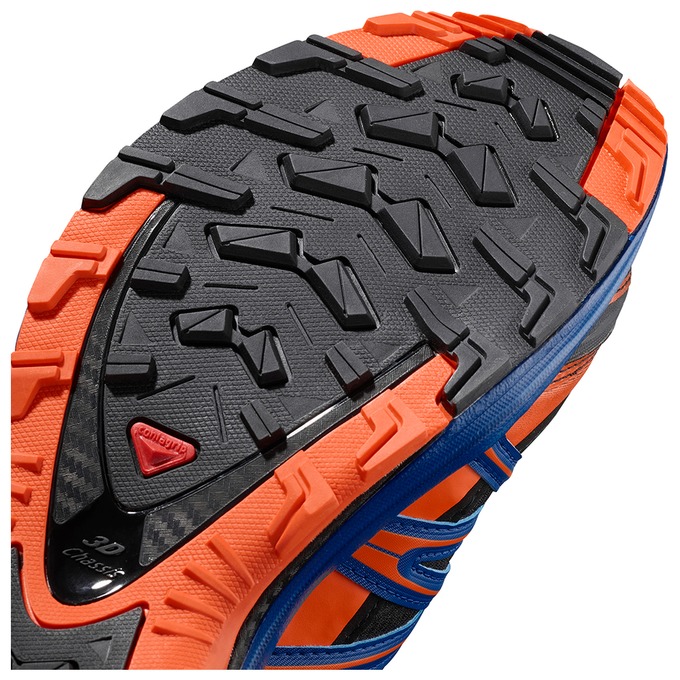 Black / Orange / Blue Men's Salomon XA PRO 3D GTX LTD Trail Running Shoes | 392-OQCFHM