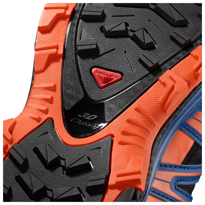 Black / Orange / Blue Men's Salomon XA PRO 3D GTX LTD Trail Running Shoes | 392-OQCFHM