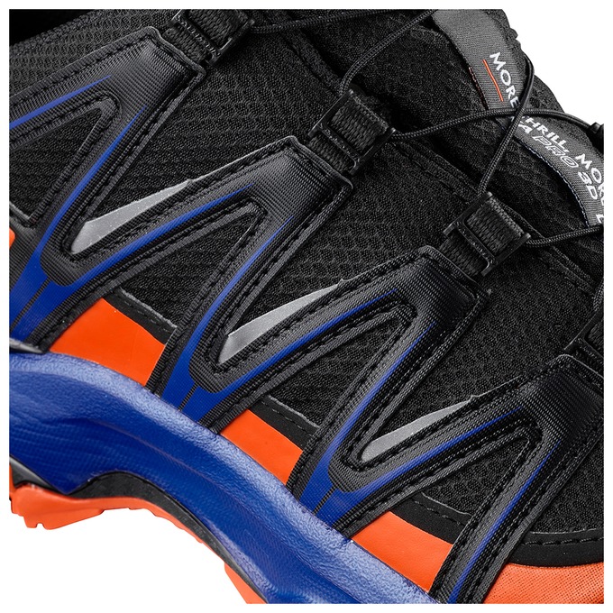 Black / Orange / Blue Men's Salomon XA PRO 3D GTX LTD Trail Running Shoes | 392-OQCFHM