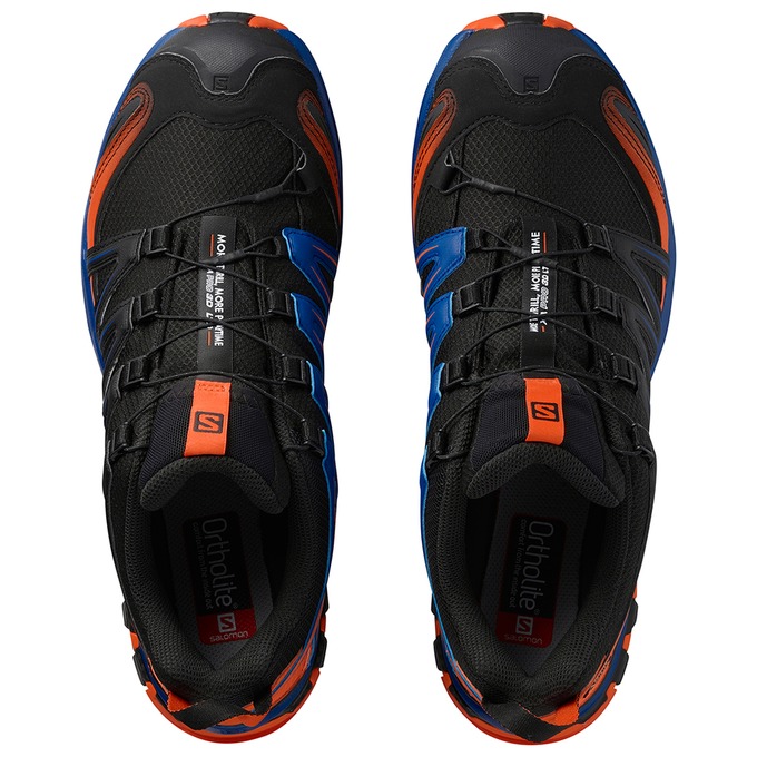 Black / Orange / Blue Men's Salomon XA PRO 3D GTX LTD Trail Running Shoes | 392-OQCFHM