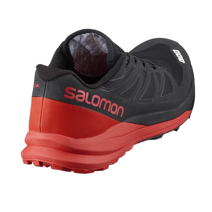 Black / Red Women's Salomon S/LAB SENSE ULTRA Trail Running Shoes | 462-JBFUCS