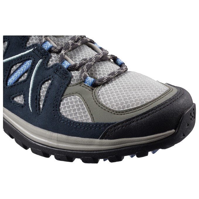 Black / Silver Women's Salomon ELLIPSE 2 AERO W Hiking Shoes | 241-JIARUX