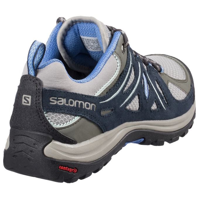 Black / Silver Women's Salomon ELLIPSE 2 AERO W Hiking Shoes | 241-JIARUX