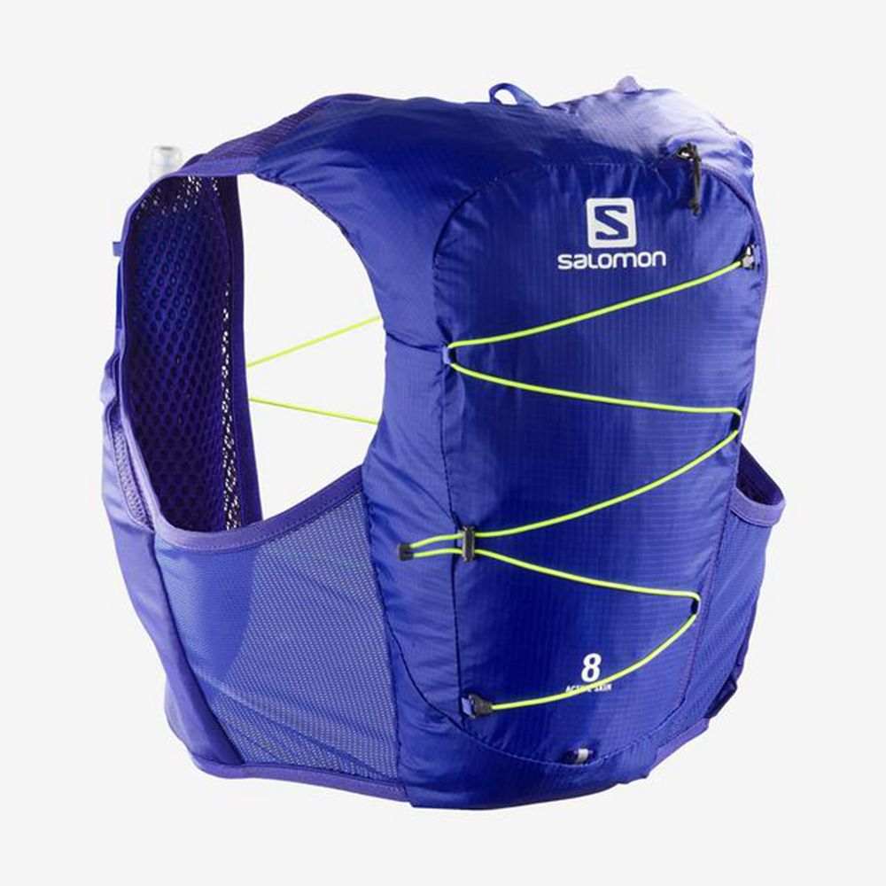 Black Women's Salomon ACTIVE SKIN 8 SET HYDRATION PACK Packs | 381-NVTEIW