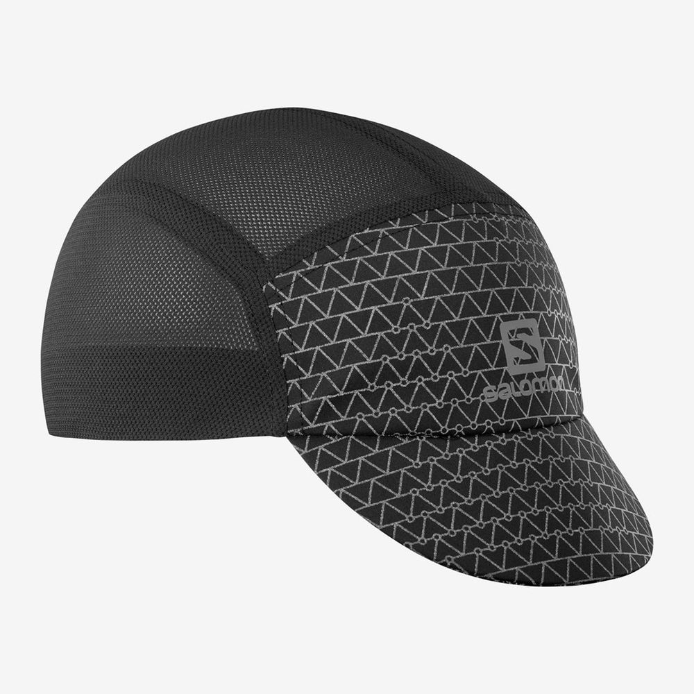 Black Women's Salomon AIR LOGO Caps | 032-PGIRMB