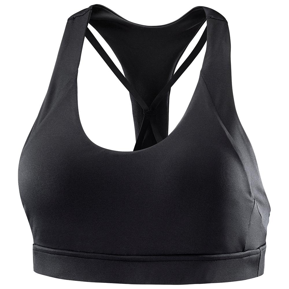 Black Women\'s Salomon COMET Sport Bra | 569-XJFUZT