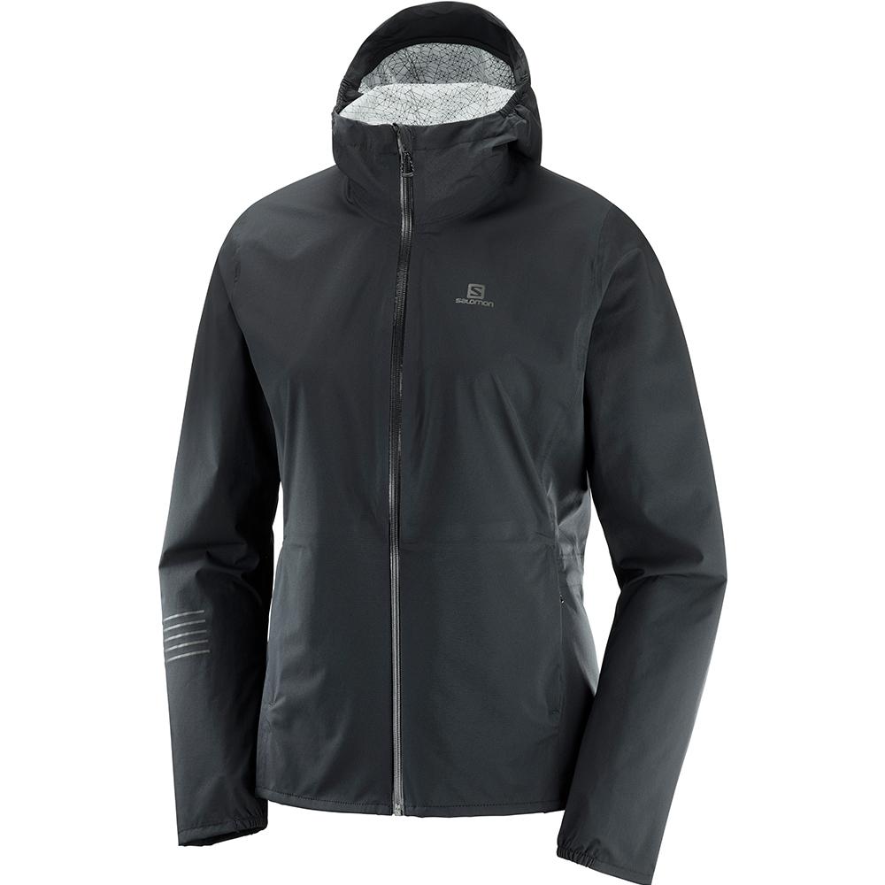 Black Women\'s Salomon LIGHTNING WP JKT W Jackets | 941-TRJPXD