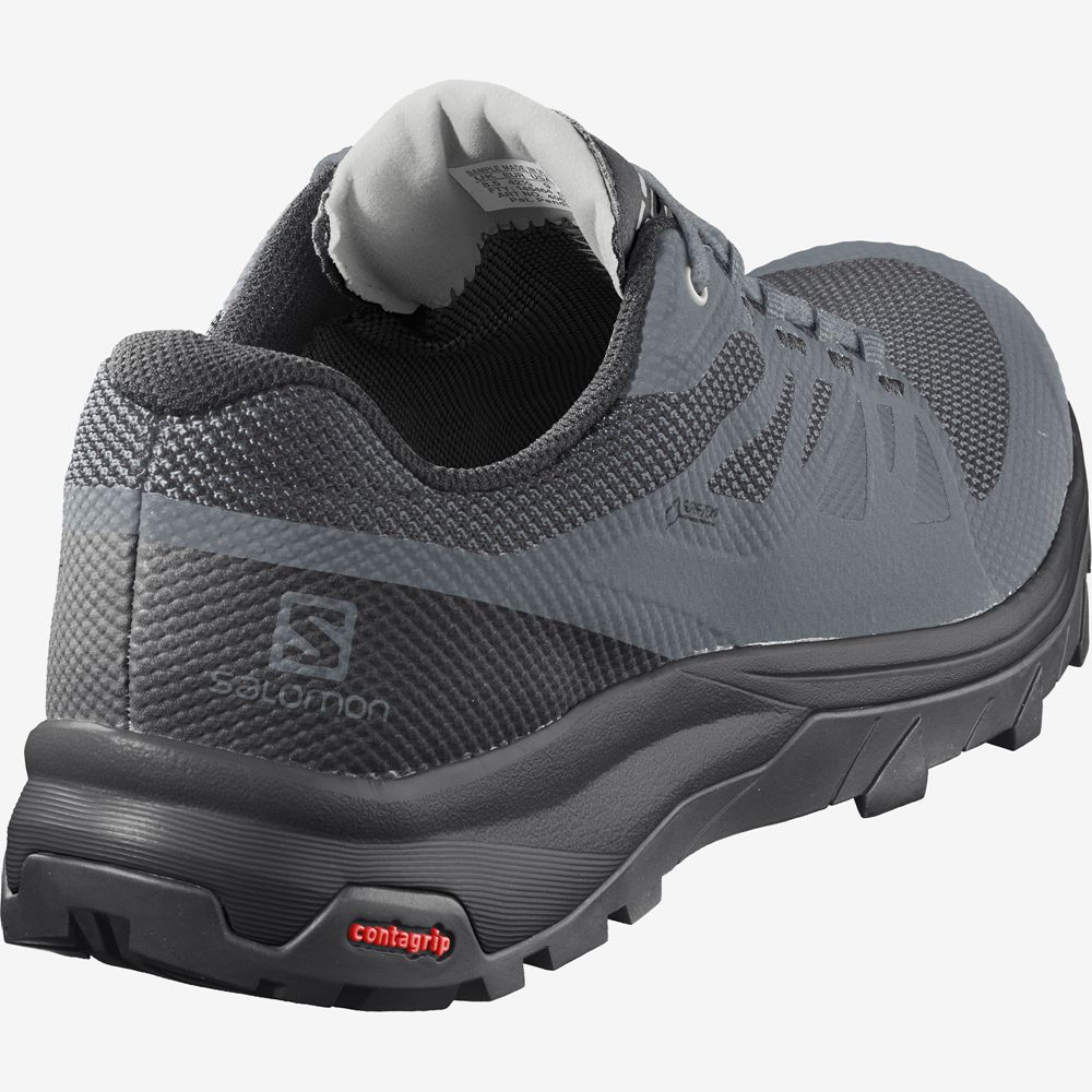 Black Women's Salomon OUTLINE GORE-TEX Hiking Shoes | 061-LYRXKB