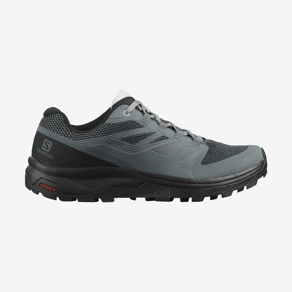 Black Women\'s Salomon OUTLINE GORE-TEX Hiking Shoes | 061-LYRXKB