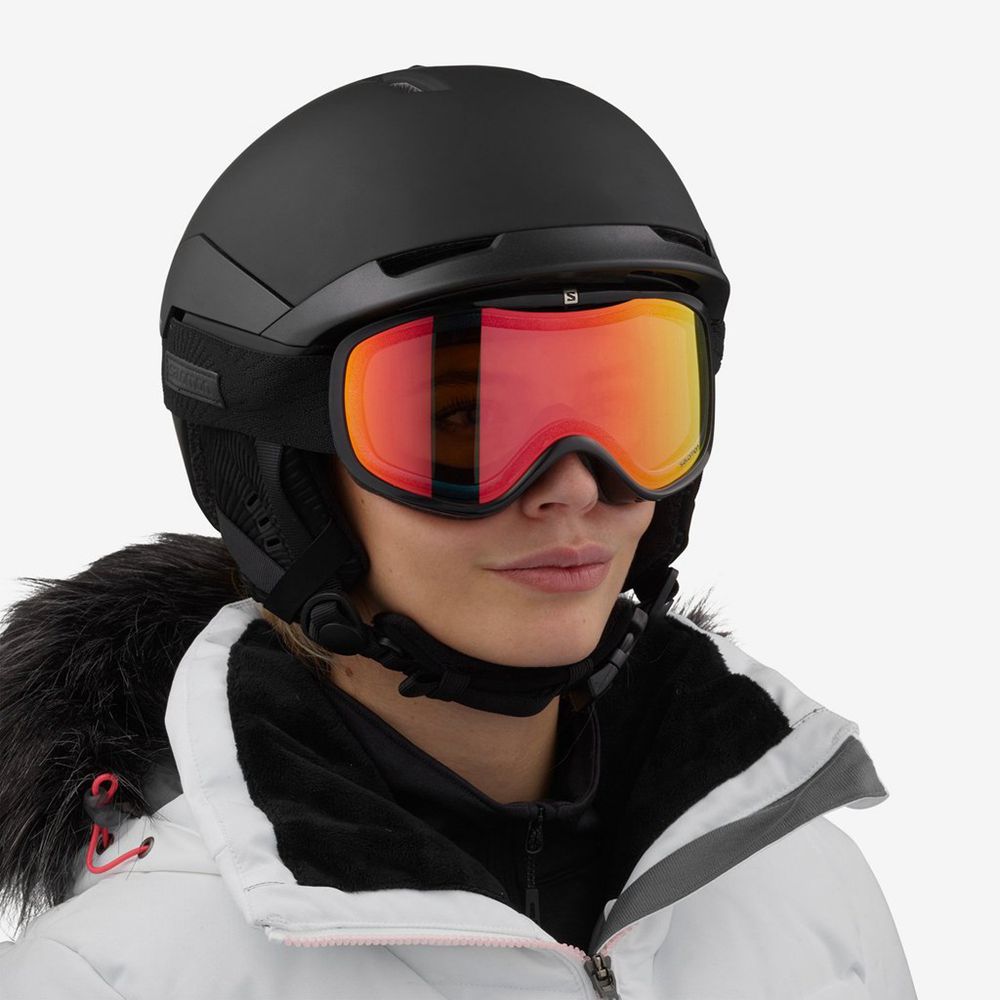 Black Women's Salomon QUEST ACCESS Helmets | 291-MKRWIL