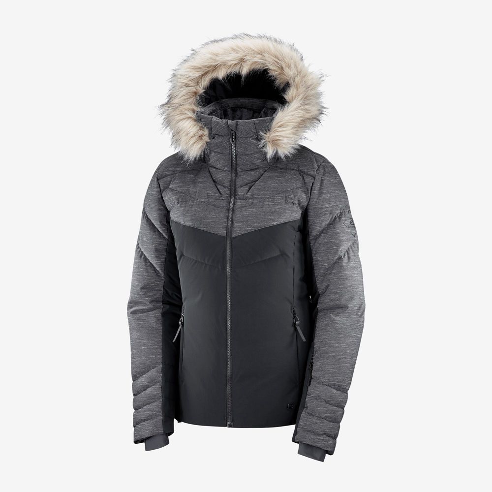 Black Women's Salomon WARM AMBITION W Ski Jackets | 638-DFUGHT