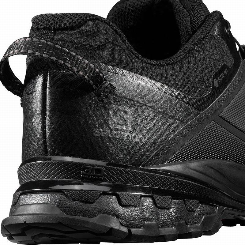 Black Women's Salomon XA WILD GORE-TEX Trail Running Shoes | 782-GMKARW