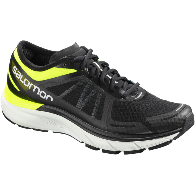 Black / Yellow Men\'s Salomon SONIC RA MAX Running Shoes | 456-JGAMXP