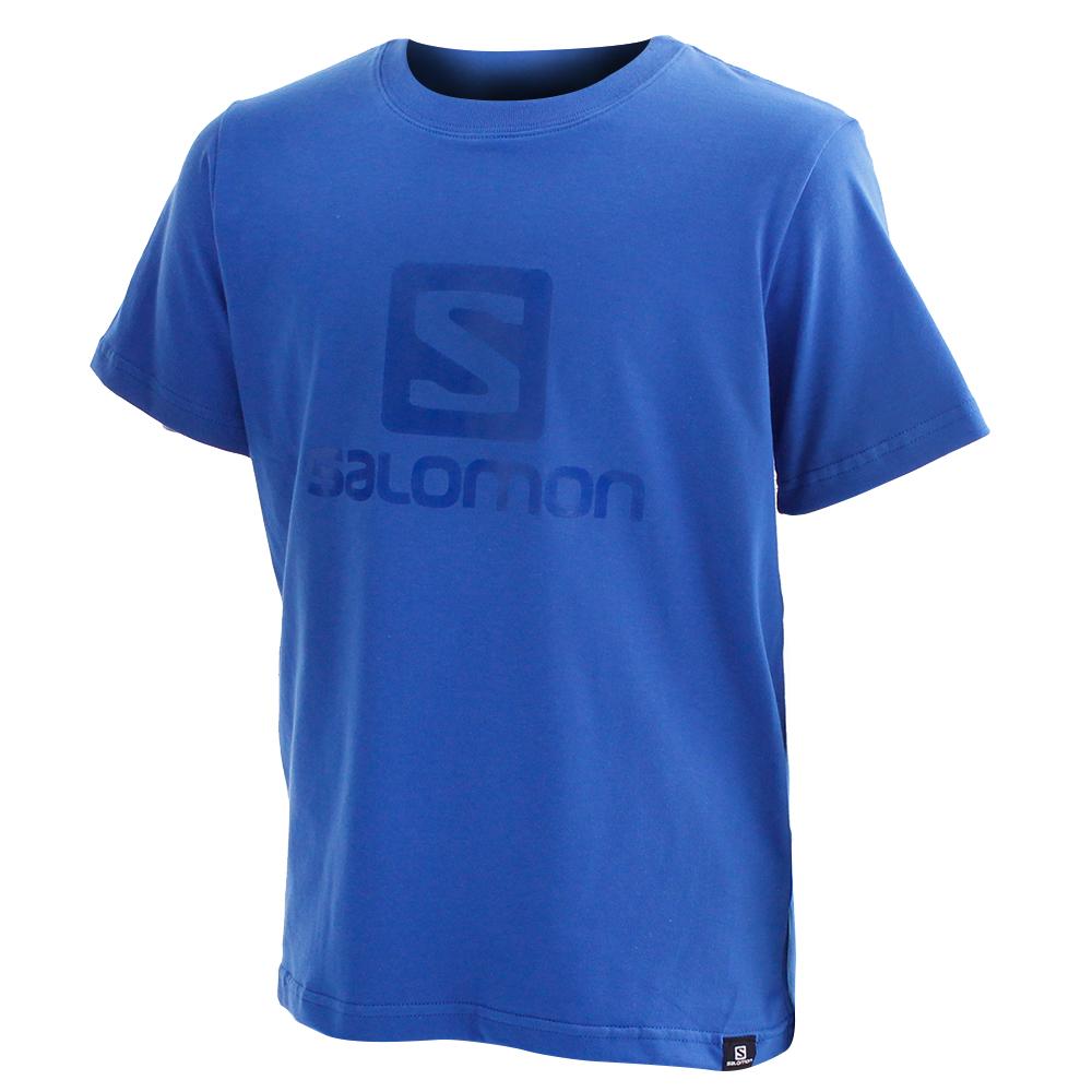 Blue Kids\' Salomon ACHIEVE SS B T Shirts | 561-MCIPSU