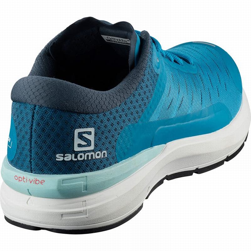 Blue Men's Salomon SONIC 3 CONFIDENCE Running Shoes | 528-MOLJAC